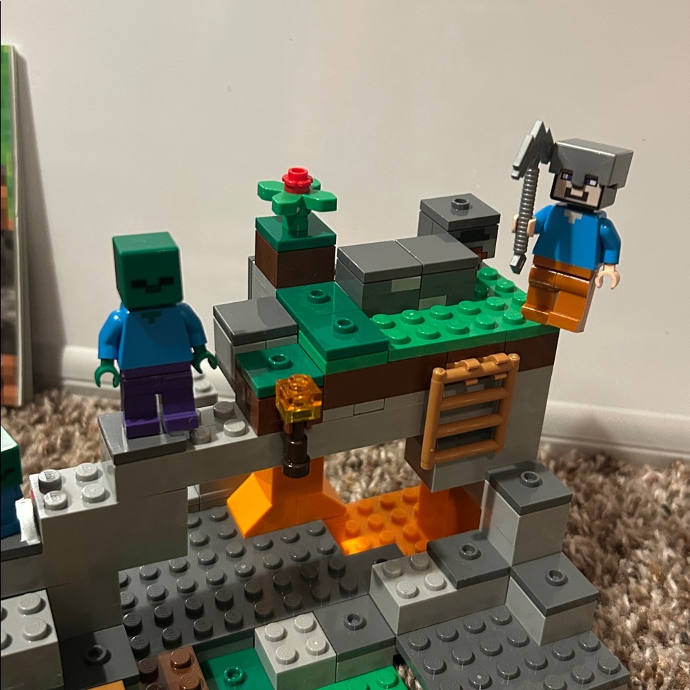 LEGO Minecraft The Zombie Cave #21141 
Opened and Built Set - Picture 7 of 9
